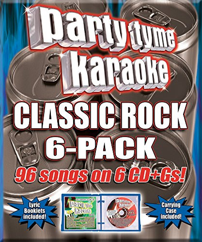 Party Tyme Karaoke  Classic Rock 6Pack 6 CD96Song Party Pack