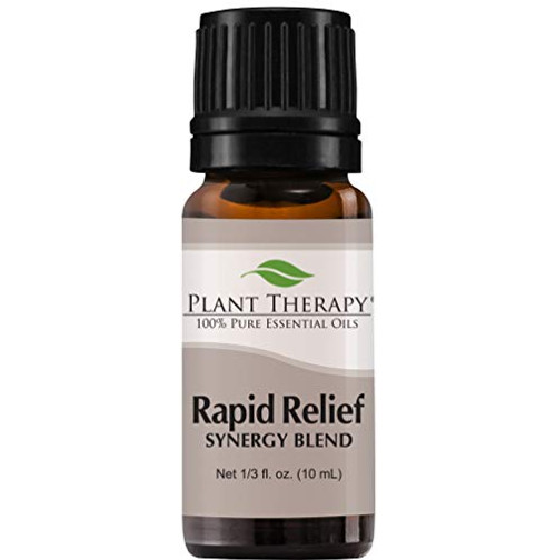 Plant Therapy Essential Oils Rapid Relief Synergy  Pain and Soreness Blend 100 Pure Undiluted Natural Aromatherapy Therapeutic Grade 10 mL 13 oz