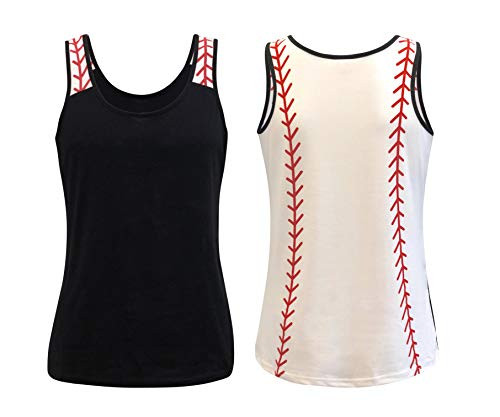 ILTEX Sports Tank Tops for Mom Fans Apparel Baseball Softball Basketball Soccer Volleyball Baseball Black Small ILTEX Sports Tank Tops for Mom Fans Apparel Baseball Softball Basketball Soccer Volleyball Baseball Black Small