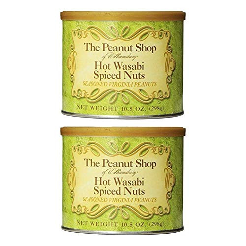 The Peanut Shop of Williamsburg Wasabi Spiced Peanuts 105 Ounce Pack of 2