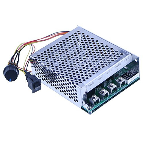 12V 24V 36V 48V 60A Stepless DC Motor Speed Controller Forward Reverse Controller Digital Display Governor Switch Metal Shell Case