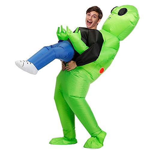Decalare Adult Size Alien Inflatable Costumes Unicorn Fancy Blow Up Costume Halloween Cosplay Fantasy Costume
