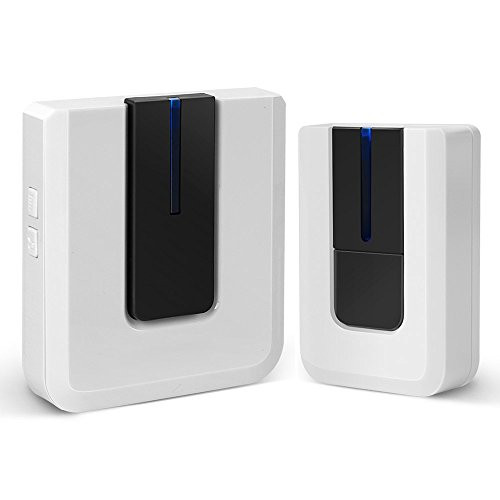 InJoy Wireless Doorbell Kit with 36 Chimes Alarm System Door Smart Bell Operating at 500 FeetBattery Powered Ring Doorbells  Chimes