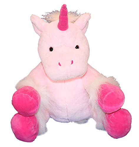 Recordable Stuffed Unicorn with 10 Second Digital Recorder 16 Pink