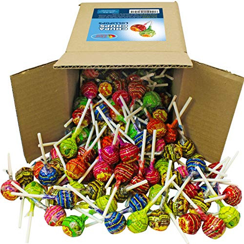 Chupa Chups Lollipops Assorted Flavors in 6x6x6 Box Bulk Candy