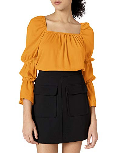 BCBGeneration Womens Blouse Sunflower XSmall