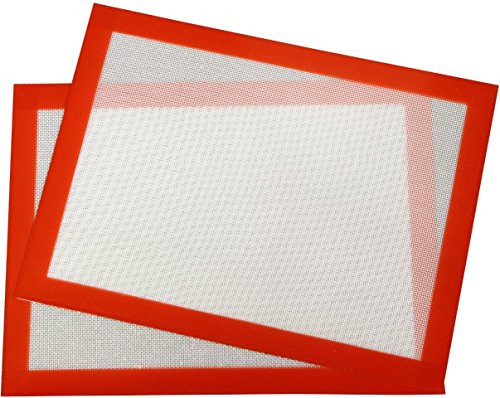 Silicone Baking Sheets Baking Mats - Set of 2 Half Sheet Baking Pan Mat Liners for Cookies, Macaron, Pastry, 16 x 12 Inches Silicone Baking Sheets Baking Mats - Set of 2 Half Sheet Baking Pan Mat Liners for Cookies, Macaron, Pastry, 16 x 12 Inches