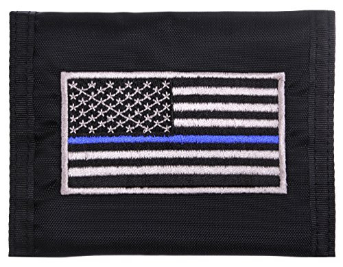 Rothco Thin Blue Line Flag Nylon Commando Wallet