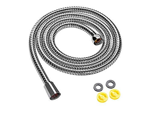 Klabb stainless steel Shower Hose 118 Inches Chrome Handheld Shower Head Hose With Brass insert and nut
