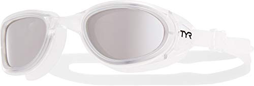 TYR Sport Special Ops 20 Polarized Swimming Goggle White Clear Silver One Size