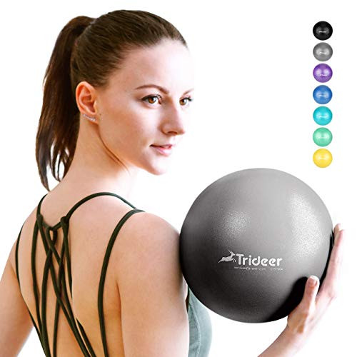 Trideer Pilates Ball Barre Ball Mini Exercise Ball 9 Inch Small Bender Ball Pilates Yoga Core Training and Physical Therapy Improves Balance Home Gym Office Silver23cm Trideer Pilates Ball Barre Ball Mini Exercise Ball 9 Inch Small Bender Ball Pilates Yoga Core Training and Physical Therapy Improves Balance Home Gym Office Silver23cm