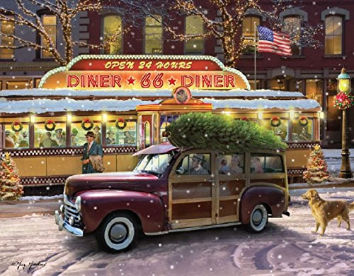 Ceaco Classic Christmas - Vintage Christmas Diner  Jigsaw Puzzle (1000 Pieces)