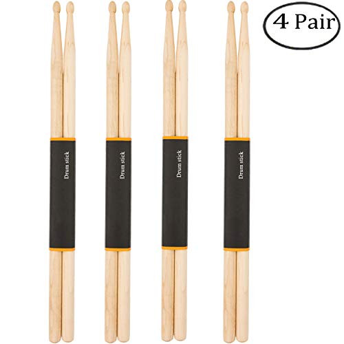 WOGOD 5A Drum Sticks Maple Drumsticks four pair