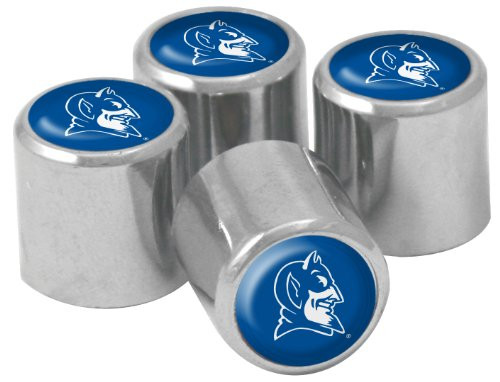 NCAA Duke Blue Devils Metal Tire Valve Stem Caps 4Pack