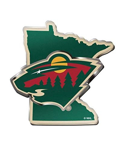 NHL Minnesota Wild 25 x 3 inch Acrylic Auto Emblem Decal