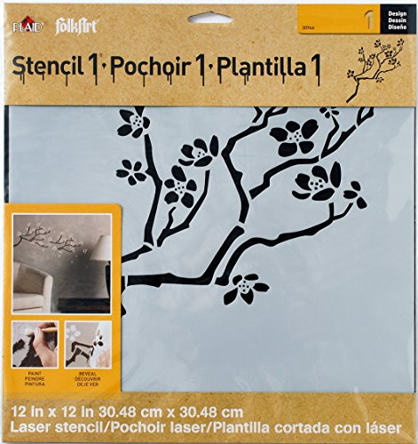 FolkArt Laser Stencil, 30966 Cherry Branch