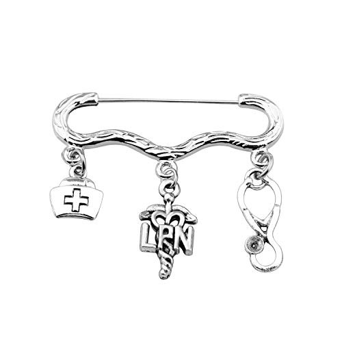 FOTAP Nurse Gift Medical Caduceus Brooch Gift for RN MA LVN LPN Nurse Graduation Gift LPN pin FOTAP Nurse Gift Medical Caduceus Brooch Gift for RN MA LVN LPN Nurse Graduation Gift LPN pin