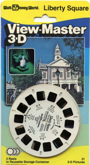 ViewMaster Walt Disney World Liberty Square 3 reels on Card New ViewMaster Walt Disney World Liberty Square 3 reels on Card New