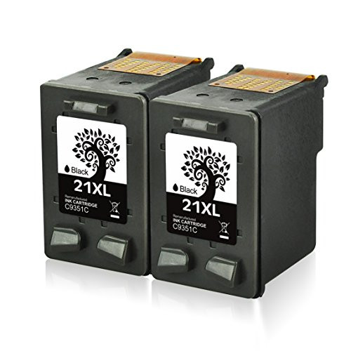 H&BO for HP 21XL 21XL Remanufactured Ink Cartridge High Yield Use with HP Officejet 4315 J3680 Deskjet 3915 3930 3940 D1341 D1420 D2330 D2430 D1455 D1520 D1530 D1560 D2460 PSC 1410 (2 BK)