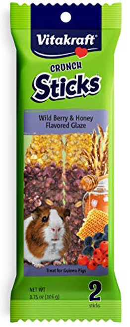 Vitakraft Guinea Pig Wild Berries Honey Treats Sticks Glazed With Yogurt 2 Pack 375 Ounce Vitakraft Guinea Pig Wild Berries Honey Treats Sticks Glazed With Yogurt 2 Pack 375 Ounce
