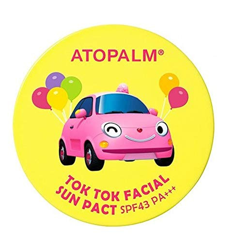 ATOPALM TokTok Kids Sunscreen Facial Cushion Pact Children Sun Protectio SPF43 PA 15g