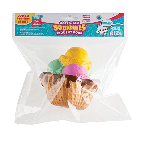 ORB The Factory Mixed Ice Cream Cone Softn Slo Squishies YellowGreenPinkBrown 1083 x 925 x 350