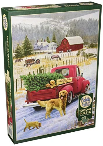 Cobblehill 80127 1000 pc Christmas on The Farm Puzzle Various