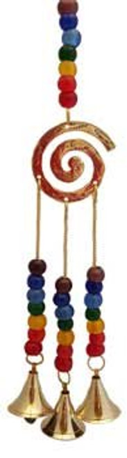 12 7 Chakra Spiral Brass Wind Chime for Wicca Pagan New Age Goddess Ritual Altar Pentagram Chakra Spirituality 12 7 Chakra Spiral Brass Wind Chime for Wicca Pagan New Age Goddess Ritual Altar Pentagram Chakra Spirituality
