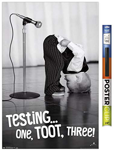 Trends International Poster Clip Avanti  Mic Check 22375 x 34 Premium Poster  Clip Bundle