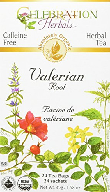 CELEBRATION HERBALS Valerian Root Tea Organic 24 Bag 002 Pound CELEBRATION HERBALS Valerian Root Tea Organic 24 Bag 002 Pound
