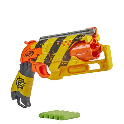 NERF Zombie Strike Hammershot Blaster  PullBack HammerBlasting Action 5 Official Zombie Strike Darts  Stripes Color Scheme NERF Zombie Strike Hammershot Blaster  PullBack HammerBlasting Action 5 Official Zombie Strike Darts  Stripes Color Scheme