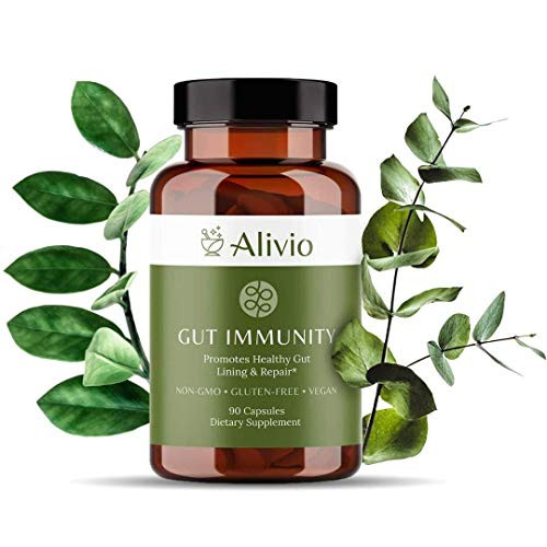 ALIVIO Gut Immunity Supplements  90 Capsules  Metabolism Booster  Leaky Gut Repair  Restore Gut Health  Gut Health Supplement  Microbiome Supplements  Gut Restore  Leaky Gut Revive