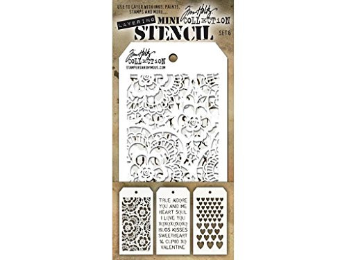 Stampers Anonymous SPATHMST.6 Tim Holtz Mini #6 Layering Stencil