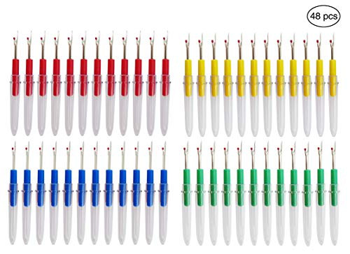 Ouyatoyu 48pcs Colorful Seam Ripper Seam Rippers for Sewing Tool Handy Stitch Ripper Hem Ripper Sewing Stitches Sewing Tools for Opening Removing Seams and Hems Ouyatoyu 48pcs Colorful Seam Ripper Seam Rippers for Sewing Tool Handy Stitch Ripper Hem Ripper Sewing Stitches Sewing Tools for Opening Removing Seams and Hems