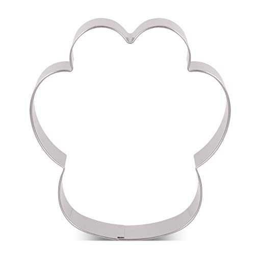 LILIAO Dog Paw Cookie Cutter for Homemade Dog Biscuit Treats  34 x 35 inches  Stainless Steel