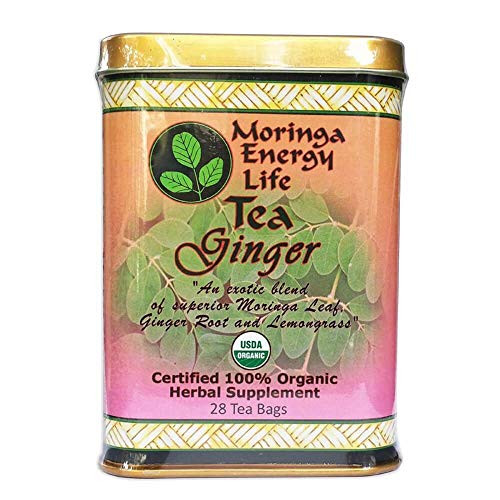 MORINGA GINGER TEA USDA Organic Exotic Blend of Superior Moringa Leaf Ginger Root It is a wonderful soothing and calming tea for your stomach and digestion MORINGA GINGER TEA USDA Organic Exotic Blend of Superior Moringa Leaf Ginger Root It is a wonderful soothing and calming tea for your stomach and digestion