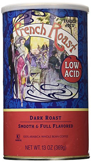 Trader Joes Low Acid French Roast Coffee 13 Oz Dark Roast Whole Bean Trader Joes Low Acid French Roast Coffee 13 Oz Dark Roast Whole Bean