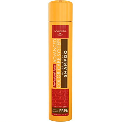 Sulfate Free Shampoo for Color Treated Hair with Argan Oil and Macadamia Oil By Arvazallia  Advanced Color Care Moisturizing Shampoo