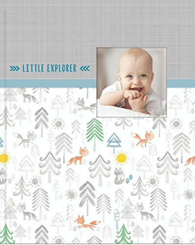CR Gibson Little Explorer PerfectBound Memory Book for Newborn and Baby Boys 95 x 10