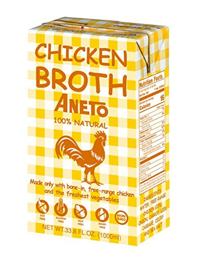 Aneto 100 Natural Chicken Broth 3383 Ounce 6 Pack
