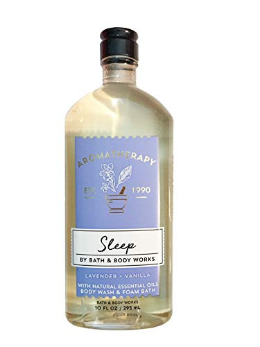 Bath  Body Works Aromatherapy Sleep  Lavender  Vanilla Body Wash  Foam Bath 10 Fl Oz