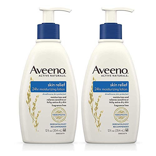 Skin Relief 24Hour Moisturizing Lotion for Sensitive Skin with Natural Shea Butter Triple Oat Complex Unscented Therapeutic Lotion for Extra Dry Itchy Skin 12 fl Oz 2 Pack Skin Relief 24Hour Moisturizing Lotion for Sensitive Skin with Natural Shea Butter Triple Oat Complex Unscented Therapeutic Lotion for Extra Dry Itchy Skin 12 fl Oz 2 Pack