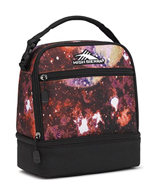 High Sierra Stacked Compartment Lunch Bag, Space Age/Black