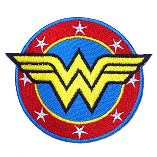 Wonder Woman Embroidered Iron on Patch Logo Superhero Comics Jacket Costume Cosplay Sign Symbol