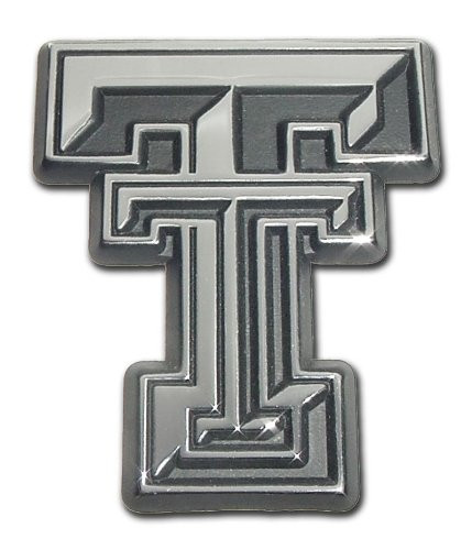 MVP Accessories Texas Tech Red Raiders Premier TT Chrome Metal Auto Emblem