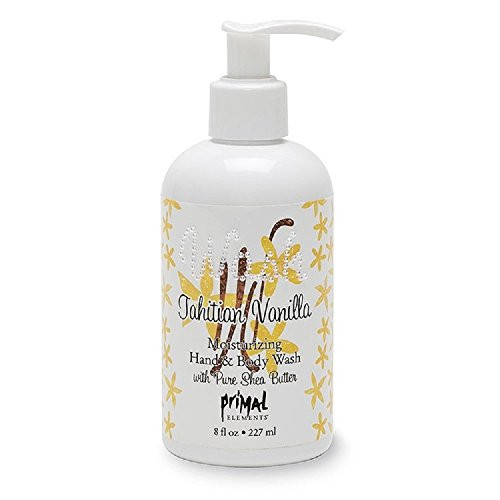 Primal Elements Tahitian Vanilla Shea Butter Hand and Body Wash 8 Ounce