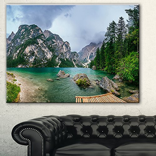 Designart PT81642012 Lake Between Mountains Landscape Photo Canvas Print 12 H x 20 W x 1 D 1P Designart PT81642012 Lake Between Mountains Landscape Photo Canvas Print 12 H x 20 W x 1 D 1P