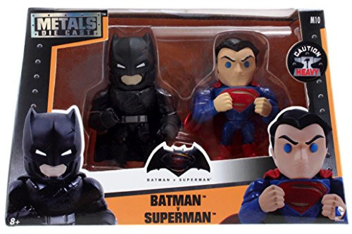 Jada Metals Die Cast 4 Inch Action Figure Twin Pack DC Superman v Batman M10 Jada Metals Die Cast 4 Inch Action Figure Twin Pack DC Superman v Batman M10