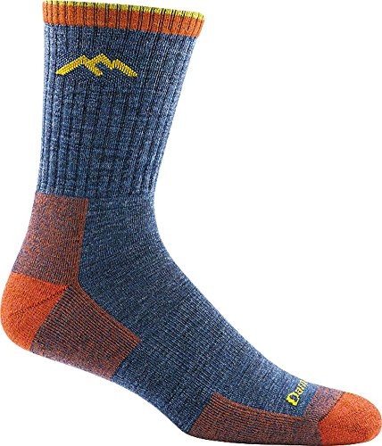 Darn Tough Hiker Micro Crew Cushion Sock  Mens Denim XLarge