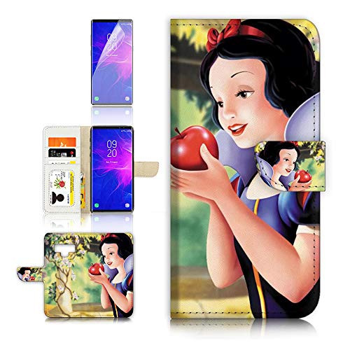 (for Samsung Note 9, Galaxy Note 9) Flip Wallet Case Cover & Screen Protector Bundle - A21618 Snow White